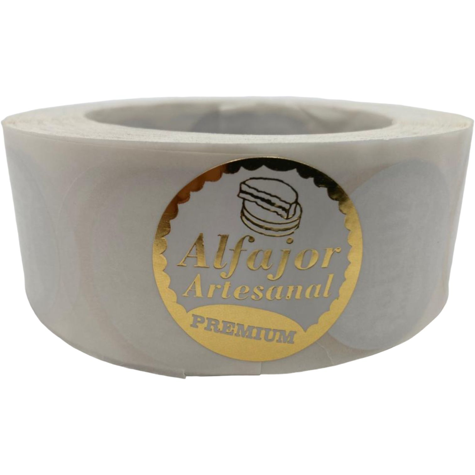 Etiqueta Alfajor Blanca Premiun